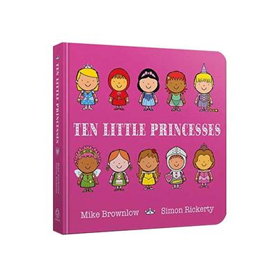 英文原版 十个小公主 数数启蒙 认知识物绘本 Ten Little Princesses Board Book 女孩绘本 3-6岁