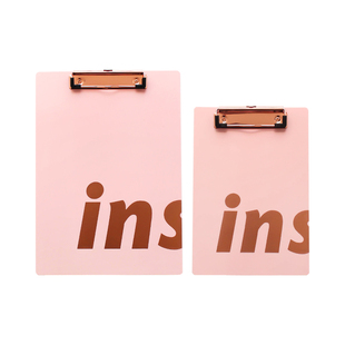 尼家 A4北欧ins文件资料合同夹a5写字板票据办公收纳点菜单垫板夹