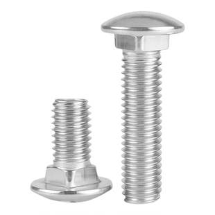 304不锈钢方颈马车螺丝 桥架货架扁圆头方孔螺栓M3M4M5M6M8M10M12