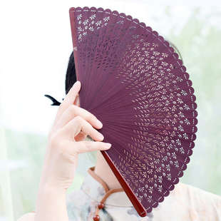 新疆 Fan风度全竹玉亭折扇古风国风折叠扇子苏扇文创送礼定制 包邮