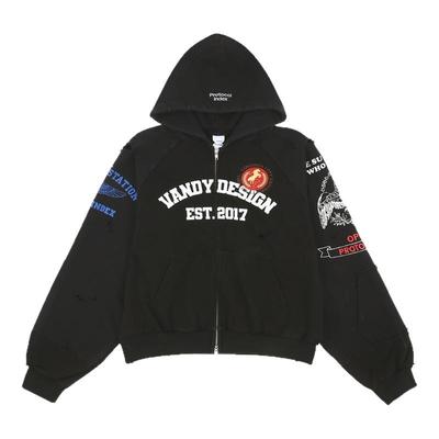 VandyThePink黑色改造连帽衫