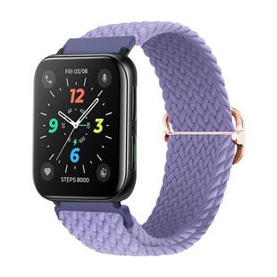 玩物尚智适用OPPO Watch X2表带编织oppo watch4PRO/3pro滑扣智能手表se腕带尼龙个性配件46mm男款女时尚表链
