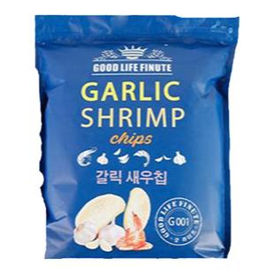 零食专区韩国进口蒜香虾片蒜蓉膨化薯片薯条儿童外国休闲办公室