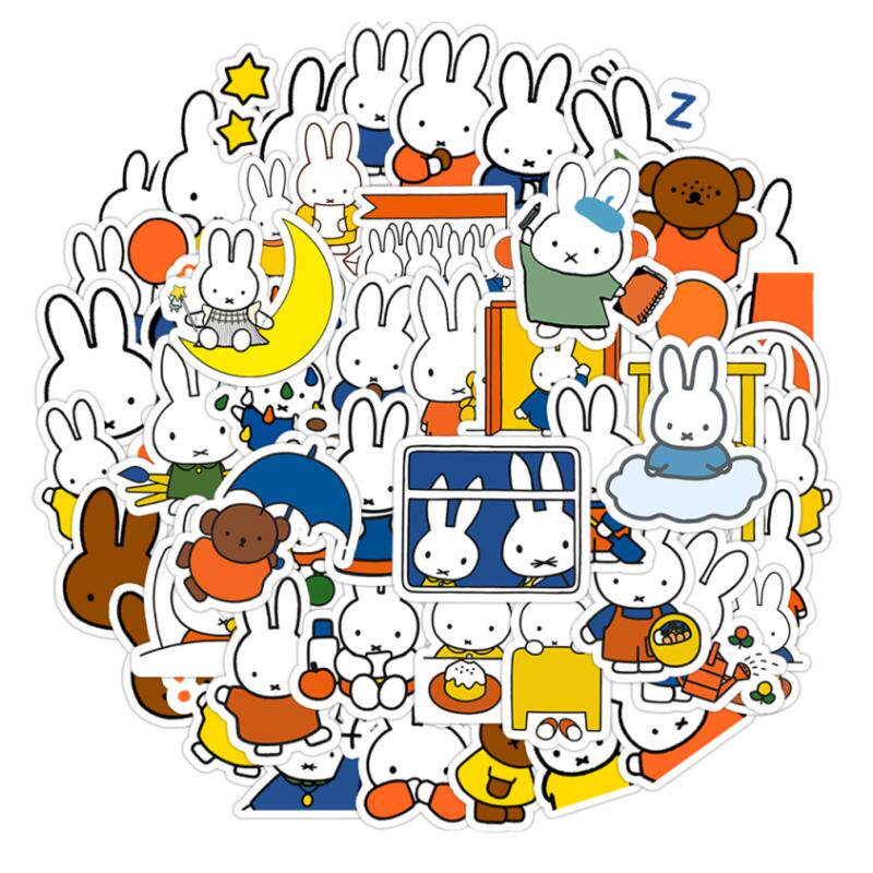 米菲卡通可爱小兔子涂鸦贴画
