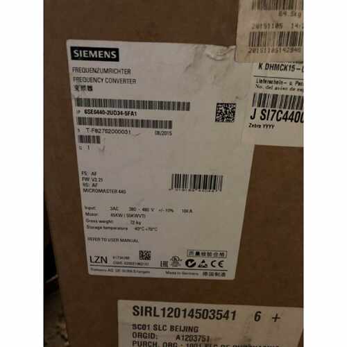议价6SE6440-2UD34-5FA1西门子M440变频器45/55KW 6SE64402UD345F