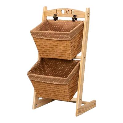 家用多层落地客厅储物筐