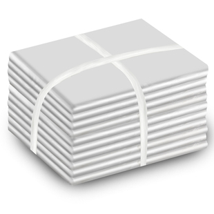 宾馆酒店客房用品一次性白色平口加厚小垃圾袋家用45*45*50