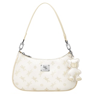 NU纽芝兰飞马腋下包2026新款手提斜挎月牙包高级感百搭通勤法棍包