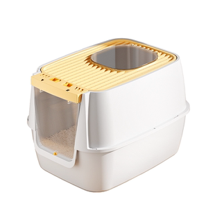 猫砂盆超大号防外溅防臭全封闭式猫厕所双层宠物新型集装箱缅因猫