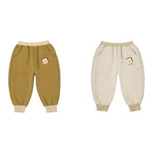 尼多熊冬季儿童裤子加绒女童男童加厚卫裤婴儿秋冬宝宝棉裤大PP裤