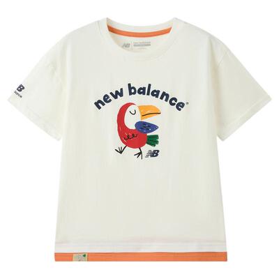 New Balance nb童装男女26年夏季新款假两件短袖T恤ND7EG62043
