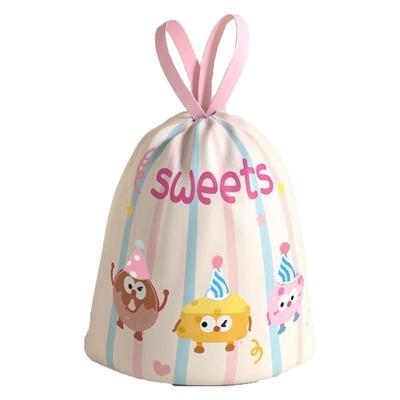 彩色卡通抽绳式垃圾袋加厚垃圾袋大号厨房印花塑料袋特厚办公专用