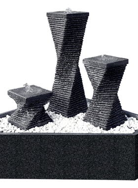 花岗岩水景日式花园装饰流水摆件