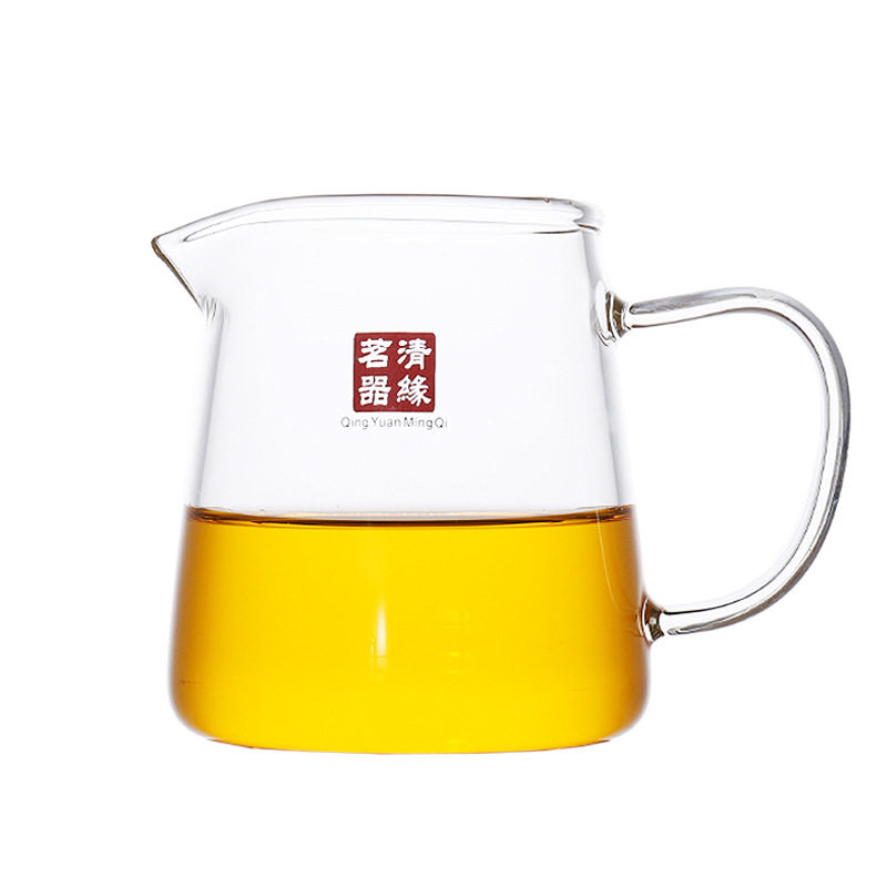 加厚耐高温玻璃公道杯小号家用
