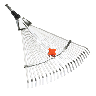 德国进口嘉丁拿GARDENA伸缩弹簧钢园艺耙 家用搂草耙花园落叶耙子