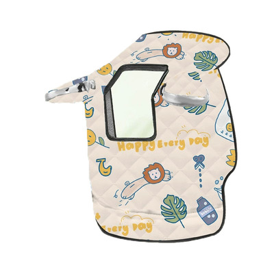 四季通用亲子款骑行电动车挡风被