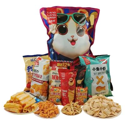 琅琅脆多口味组合装528g虾片零食