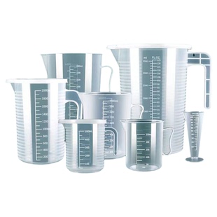 量杯带刻度带盖量筒奶茶店全套工具专用塑料计量杯15/20/-5000ml