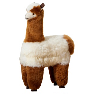 【家居系列】INJOI80cm站姿手工羊驼毛绒公仔轻奢摆件生日礼物