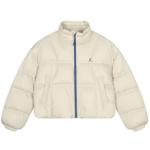 ACMEITEM爱棵米 户外新款女羽绒服短款保暖轻便立领90白鸭绒外套