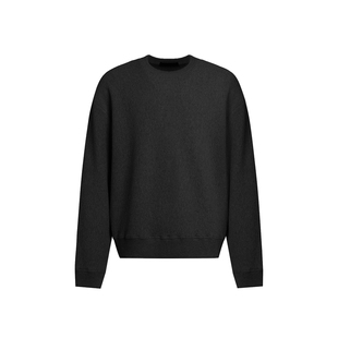 ESAT 双色肌理感圆领套头宽松廓形卫衣