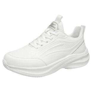 回力男鞋休闲运动鞋春季2026新款轻便皮面学生专用白色减震跑步鞋