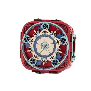 彩色遇见八音盒diy手工音乐盒子拼装积木质制可发光创意情侣礼物