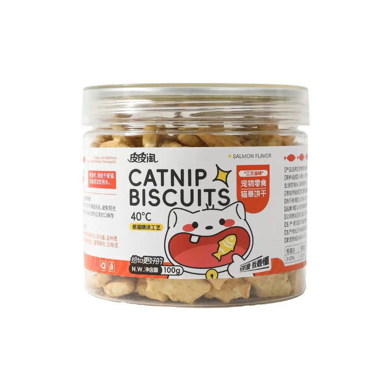 皮皮淘喵趣猫咪小鱼饼干罐装