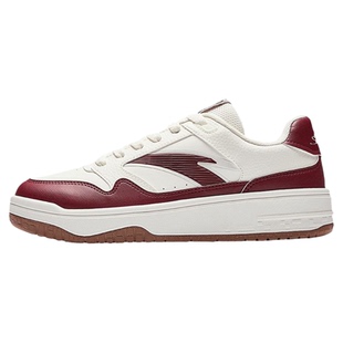 安踏街顽3板鞋男鞋2026新款厚底学生红色新年本命年皮面运动鞋男