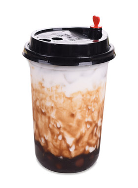口径网红红脏脏鹿角巷u型奶茶杯