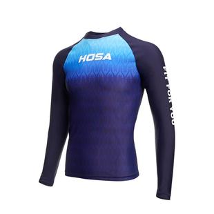 hosa浩沙男士泳装度假温泉冲浪游泳衣男款速干防晒长袖专业男套装