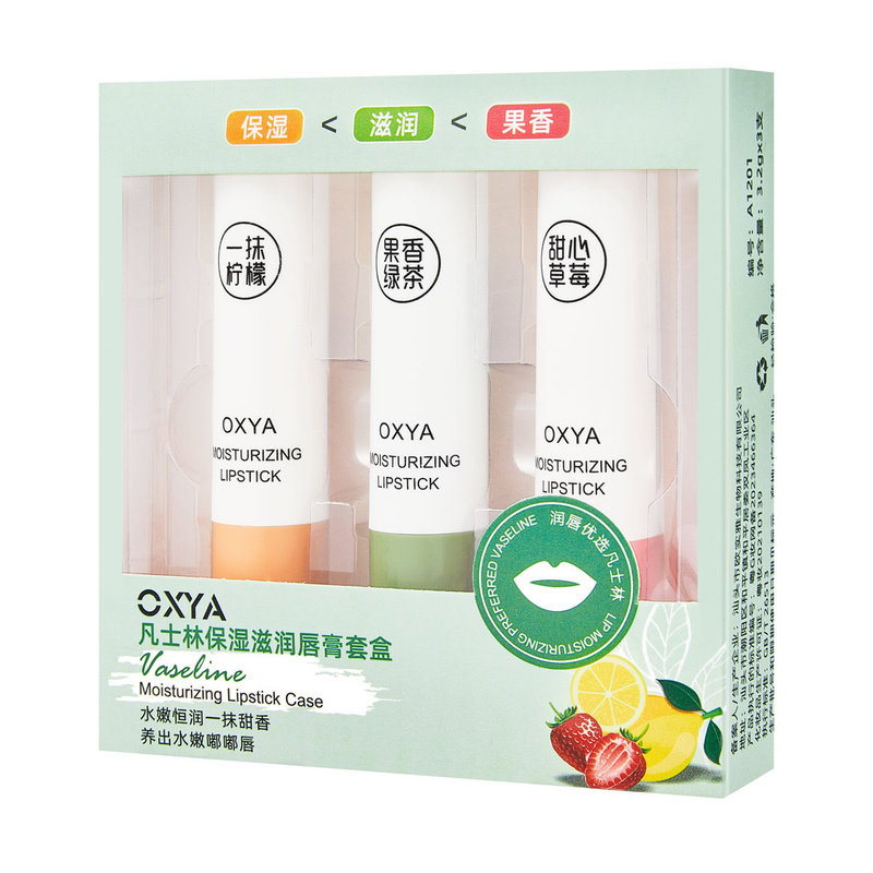 3支装凡士林水果唇膏保湿防干裂