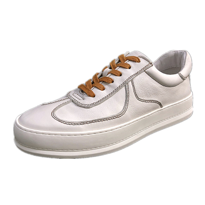 上班族休闲小白鞋修脚型真皮板鞋