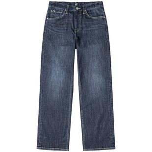 【张凌赫代言】Lee舒适直筒经典五袋款蓝色男士牛仔裤休闲潮流