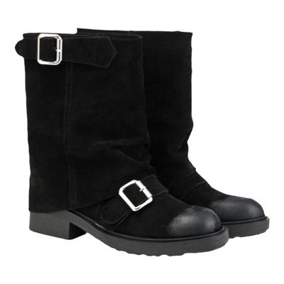 设计感西部裤管靴艾芙伊迪小众