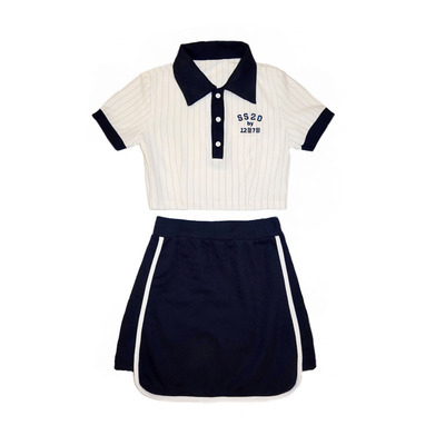 自制tsd棒球元气少女上衣翻领