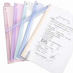 旋转拉杆文件夹a4试卷夹拉杆夹小学生专用透明插页办公资料夹整理夹文件袋保护套合同收纳夹装订成册神器