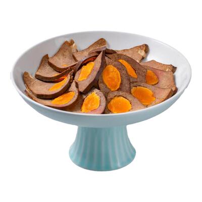 蛋黄猪肝熟食正宗四川特产咸蛋黄烟熏猪肝即食凤眼酒店商用新鲜