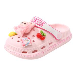 abckids拉布布女童洞洞鞋儿童拖鞋夏季新款防滑宝宝女孩沙滩凉鞋