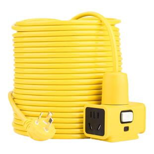 户外10米20米30米加长插排插座电动车充电源延长线接线板地拖排插