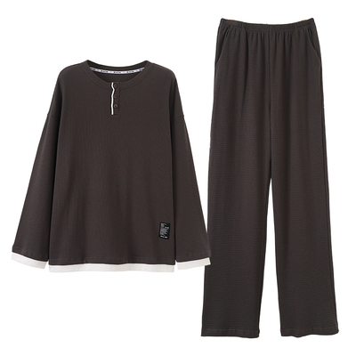 【巨亲肤】睡衣男士纯棉春秋长袖