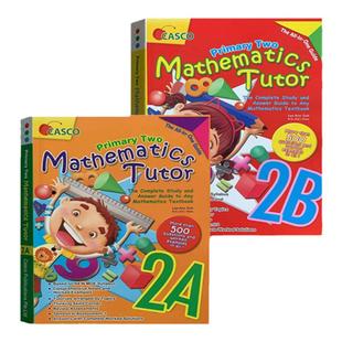 Casco Primary Maths Tutor正版 新加坡数学 小学教辅 数学家庭教师 小学二年级2本 英文原版练习册Mathematics Tutor
