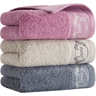 洁玉纯棉毛巾刺绣五星酒店加厚男女吸水不易掉毛洗脸洗澡家用面巾