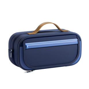 特厚巨耐磨！2026新款超大容量笔袋男孩款简约复古文具盒男生初中生高中铅笔盒多功能高颜值学霸文具袋小学生