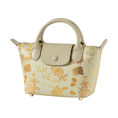 上海故事宋锦手提龙骧包