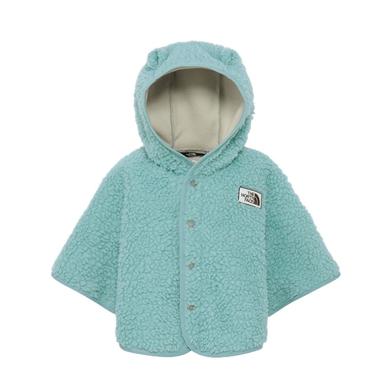 日本北面 the north face 2025冬婴儿珊瑚绒保暖连帽斗篷棉袄棉服