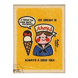 儿童房卡通可爱童趣装饰画动物熊小众挂画男孩女孩卧室幼儿园壁画