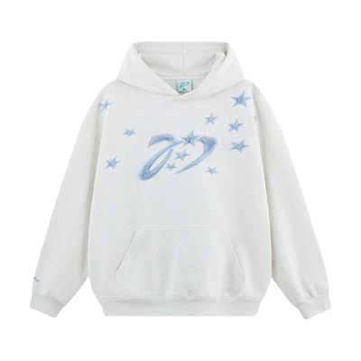 NARTALIY毛绒贴布绣加绒卫衣外套