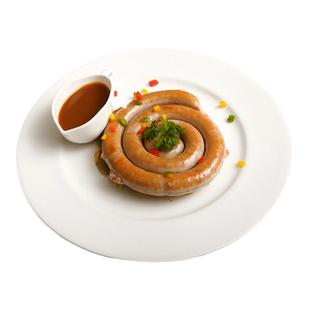 盘状猪肉煎香肠250g*4个德国风味早餐肠西餐烧烤肠俄罗斯盘肠包邮