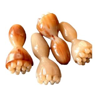 白水牛角莲蓬刮痧板脸部专用美容拨筋棒头部眼部眼周按摩棒拨经棒